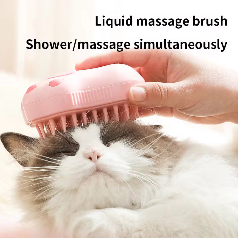 Cepillo De Vapor 3 En 1 Para Perros Y Gatos: Adiós Al Pelo Suelto
