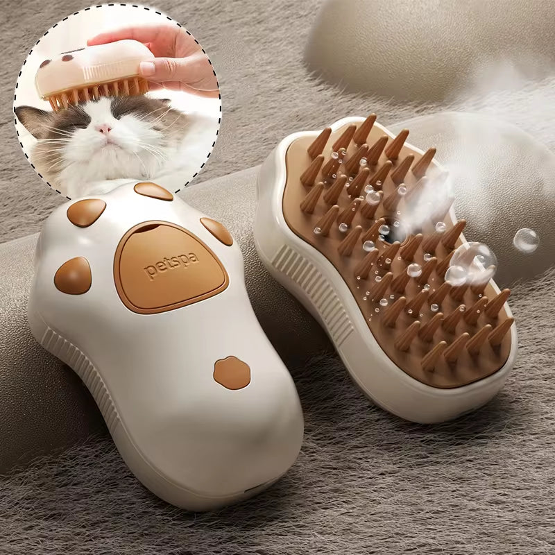 Cepillo De Vapor 3 En 1 Para Perros Y Gatos: Adiós Al Pelo Suelto
